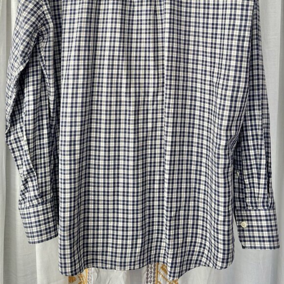 Peter Millar Crown Fleece Button Down Shirt (Sz XL) Cotton Cashmere Blend Plaid - Picture 6 of 7